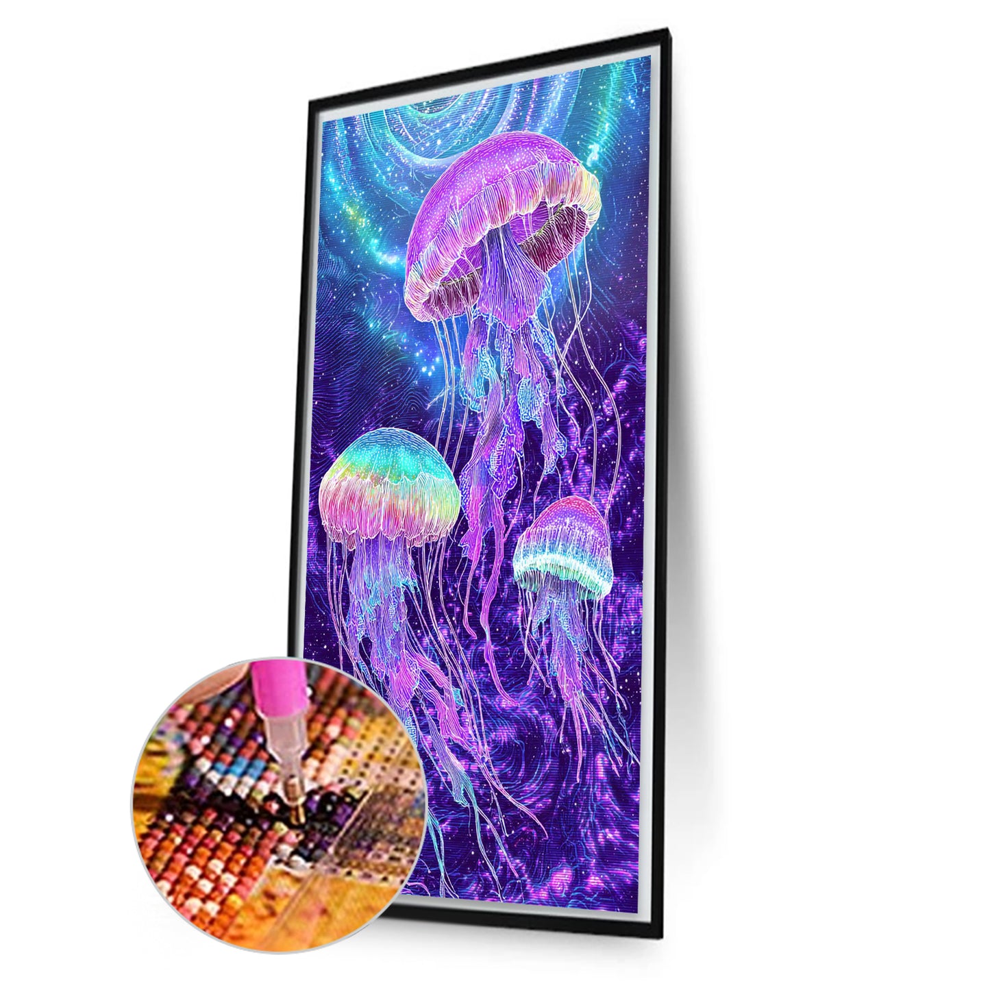 Jellyfish - Full Round Drill Diamond Painting 40*70CM