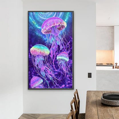Jellyfish - Full Round Drill Diamond Painting 40*70CM