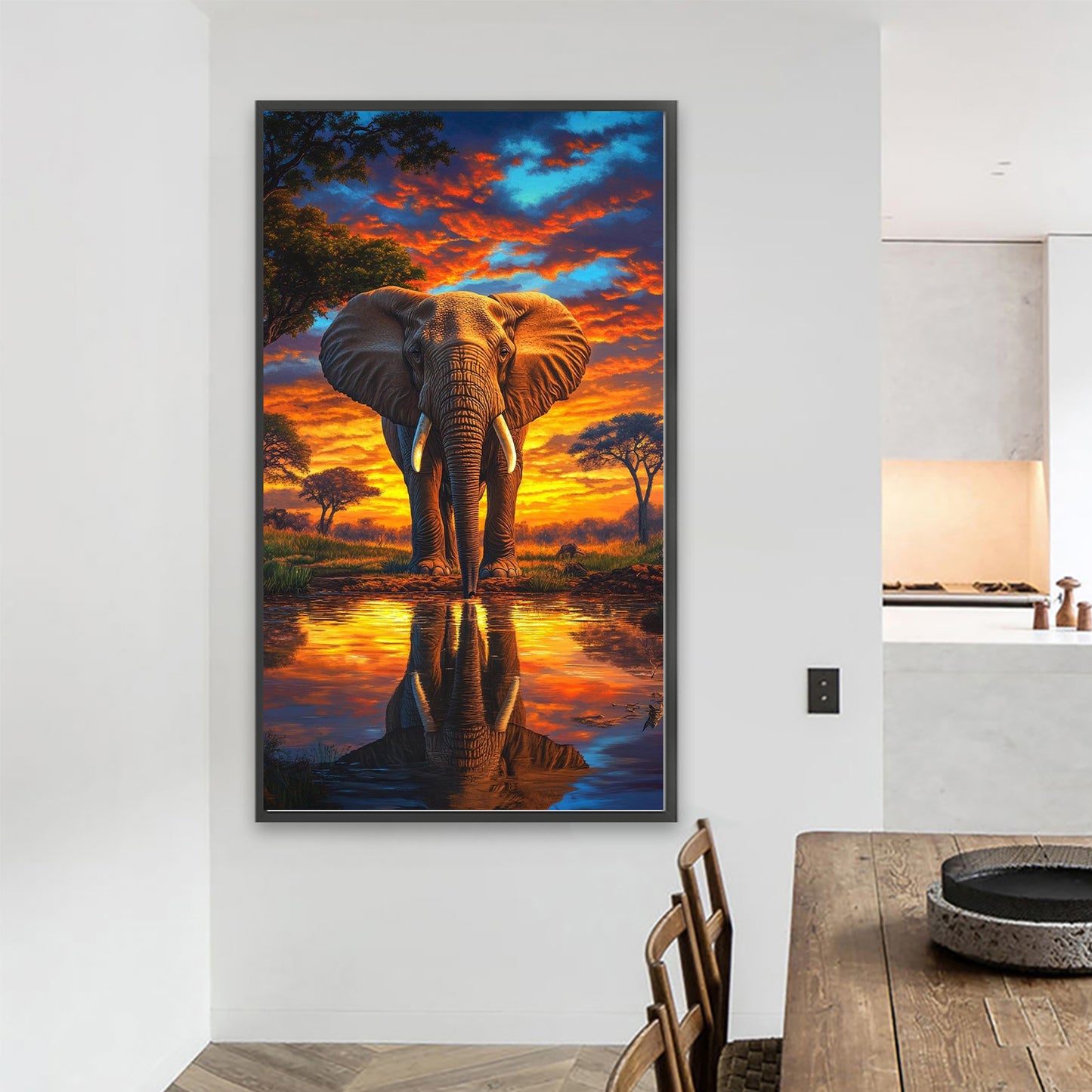 Elephant - Full Round Drill Diamond Painting 40*70CM