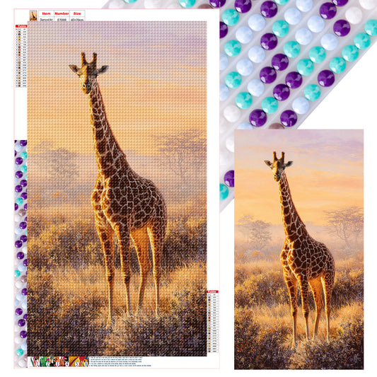 Giraffe - Full Round Drill Diamond Painting 40*70CM