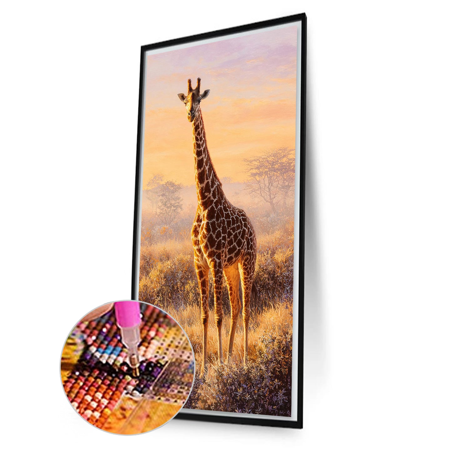 Giraffe - Full Round Drill Diamond Painting 40*70CM