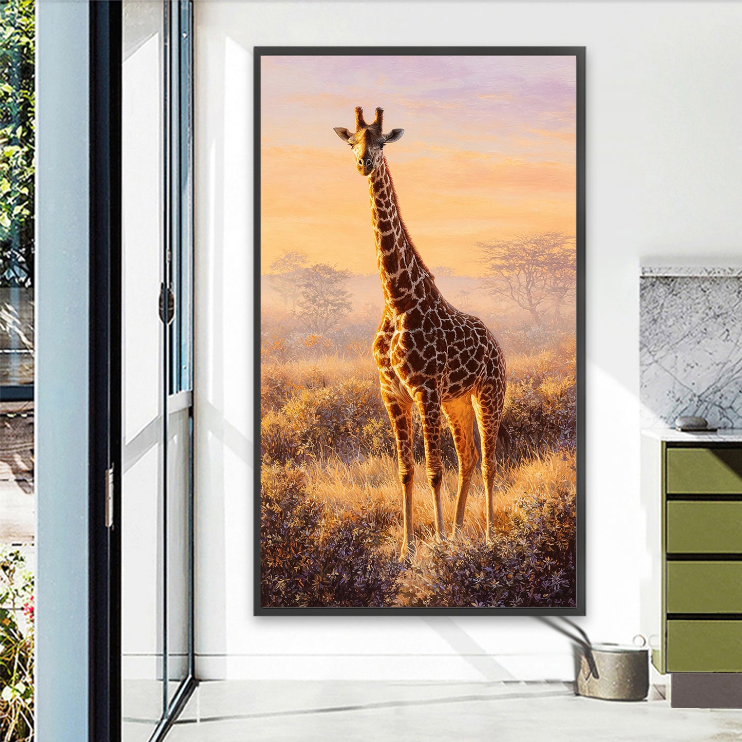 Giraffe - Full Round Drill Diamond Painting 40*70CM