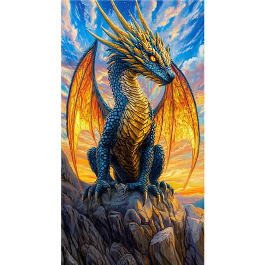 Dinosaurs - Full Round Drill Diamond Painting 40*70CM