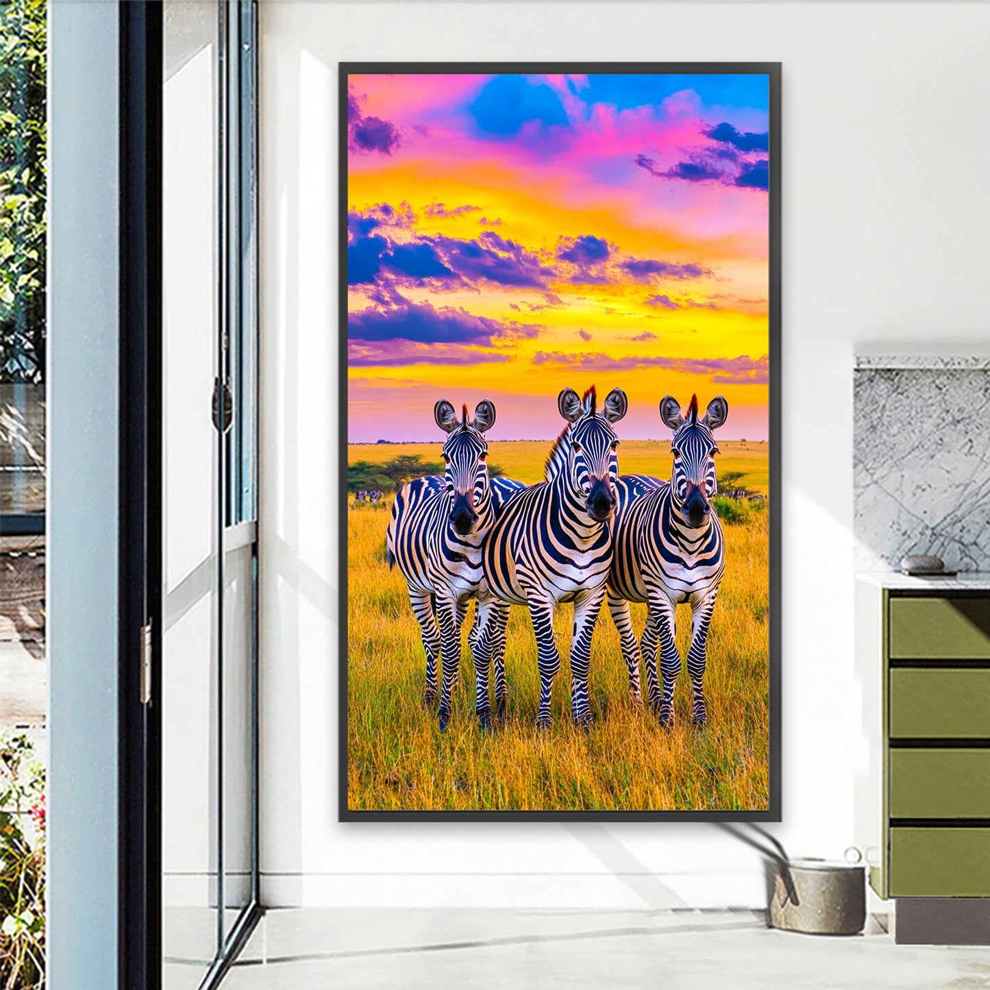 Zebra - Full Round Drill Diamond Painting 40*70CM