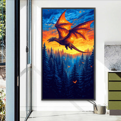 Dinosaurs - Full Round Drill Diamond Painting 40*70CM