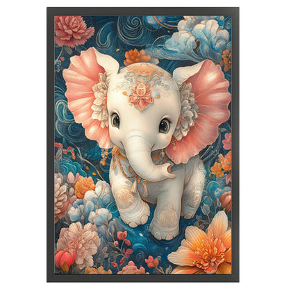 Auspicious Elephant - 11CT Stamped Cross Stitch 50*70CM (Mona Lisa Brand)