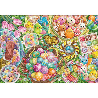 Easter Egg Story - 11CT Stamped Cross Stitch 150*110CM (Mona Lisa Brand)