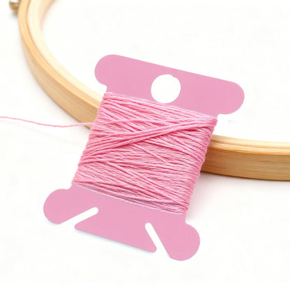 100 PCS Embroidery Floss Bobbins Plastic Embroidery Thread Cards (Random)