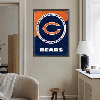 Chicago Bears - Full Round Drill Diamond Painting 40*50CM