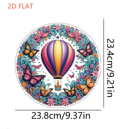 Flower Bird 2D Flat DIY Hanging Diamond Art Ornament Window Pendant (Balloon)