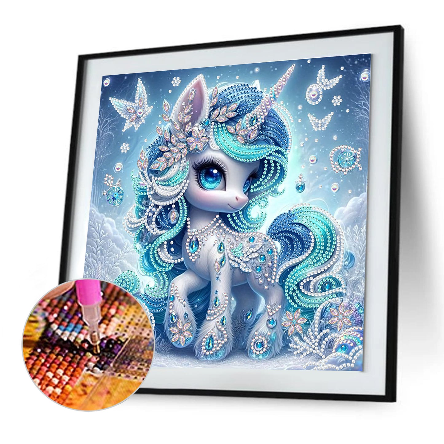 Unicorn - Special Shaped Drill Diamond Painting 30*30CM