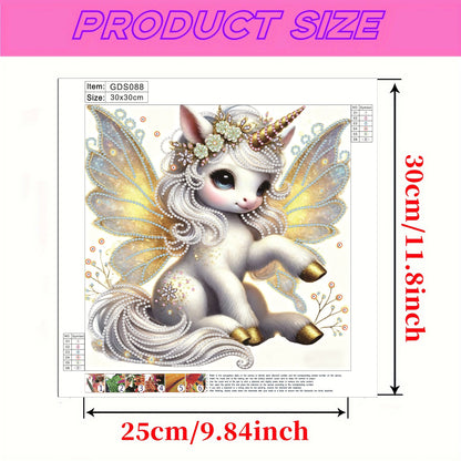 Unicorn - Special Shaped Drill Diamond Painting 30*30CM