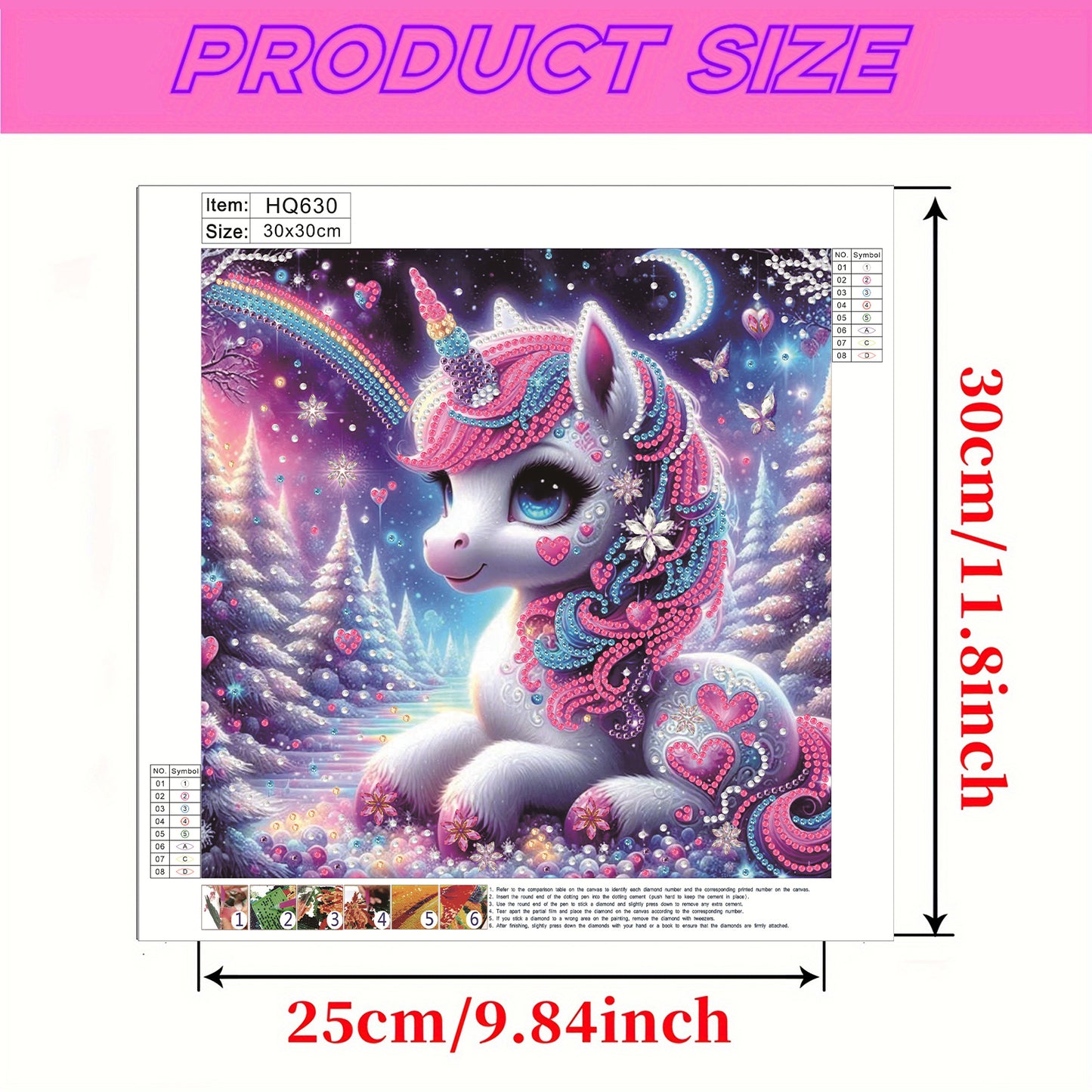 Unicorn - Special Shaped Drill Diamond Painting 30*30CM