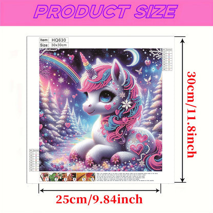 Unicorn - Special Shaped Drill Diamond Painting 30*30CM
