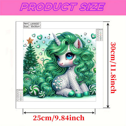 Unicorn - Special Shaped Drill Diamond Painting 30*30CM