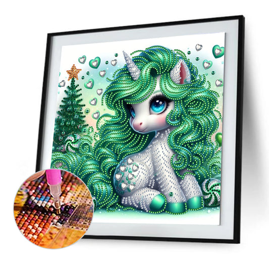 Unicorn - Special Shaped Drill Diamond Painting 30*30CM