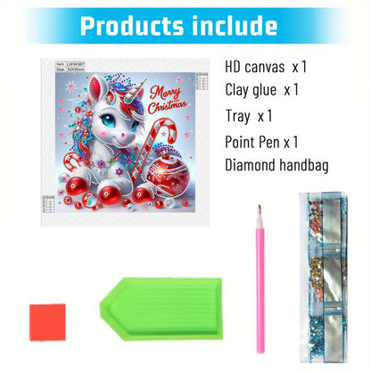 Unicorn - Special Shaped Drill Diamond Painting 30*30CM