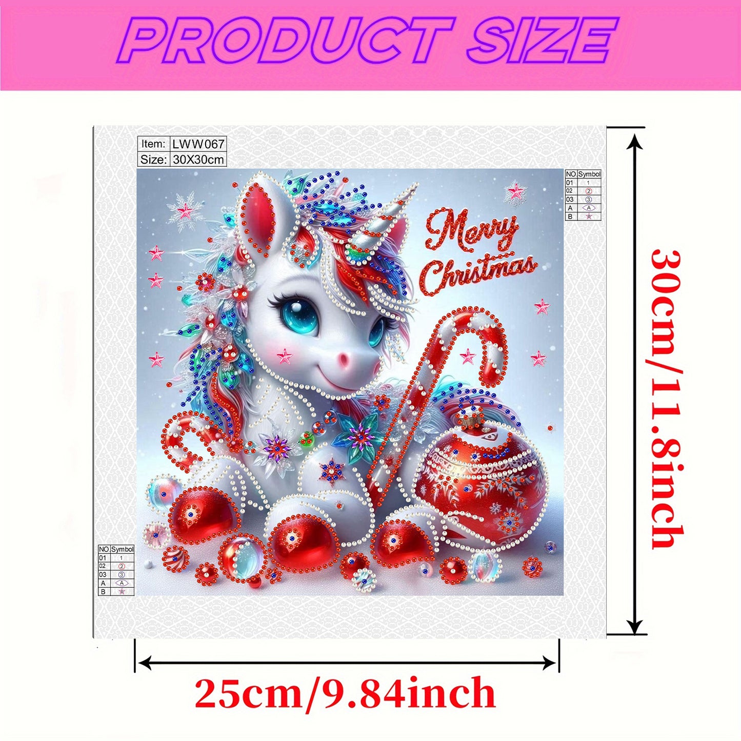 Unicorn - Special Shaped Drill Diamond Painting 30*30CM