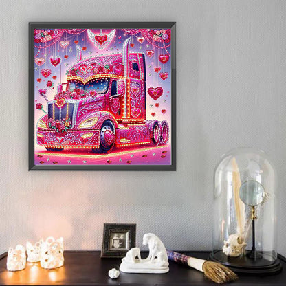 Heart-Shaped Car - Special Shaped Drill Diamond Painting 30*30CM
