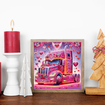 Heart-Shaped Car - Special Shaped Drill Diamond Painting 30*30CM