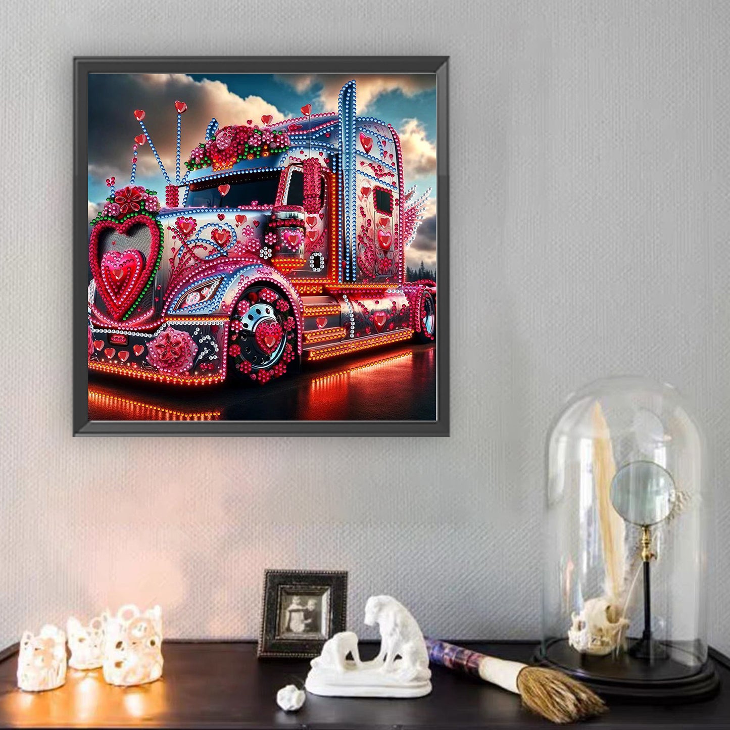 Heart-Shaped Car - Special Shaped Drill Diamond Painting 30*30CM