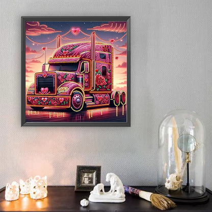 Heart-Shaped Car - Special Shaped Drill Diamond Painting 30*30CM