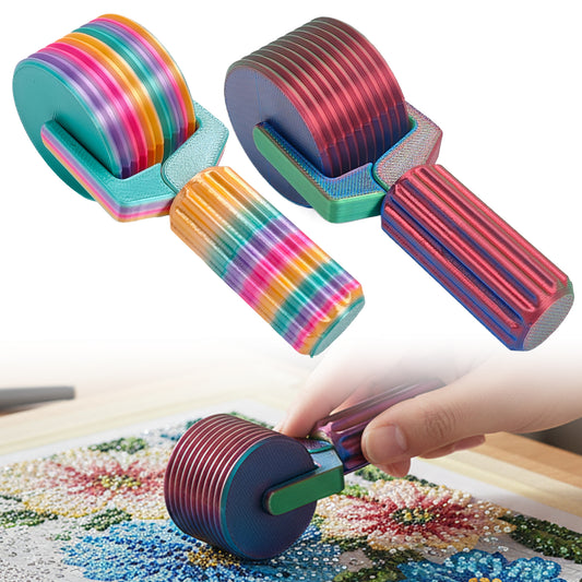 2Pcs Diamond Painting Roller DIY Diamond Painting Tools (Candy Color Red Green)