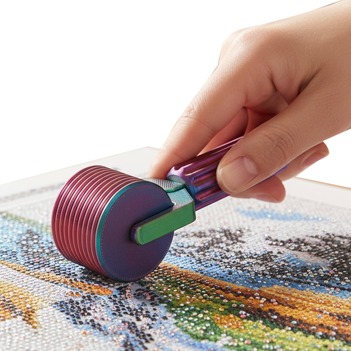 2Pcs Diamond Painting Roller DIY Diamond Painting Tools (Candy Color Red Green)