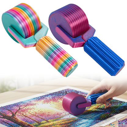 2Pcs Diamond Painting Roller DIY Diamond Painting Tools (Candy Color Red Blue)