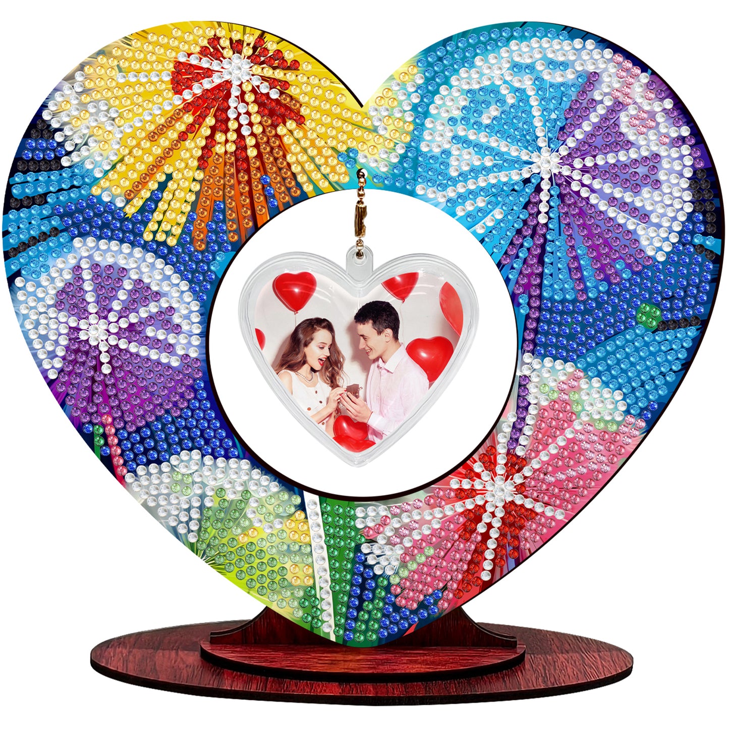 2D Flatt DIY Wooden Dandelion Desktop Diamond Art Ornament Kits Home Decor