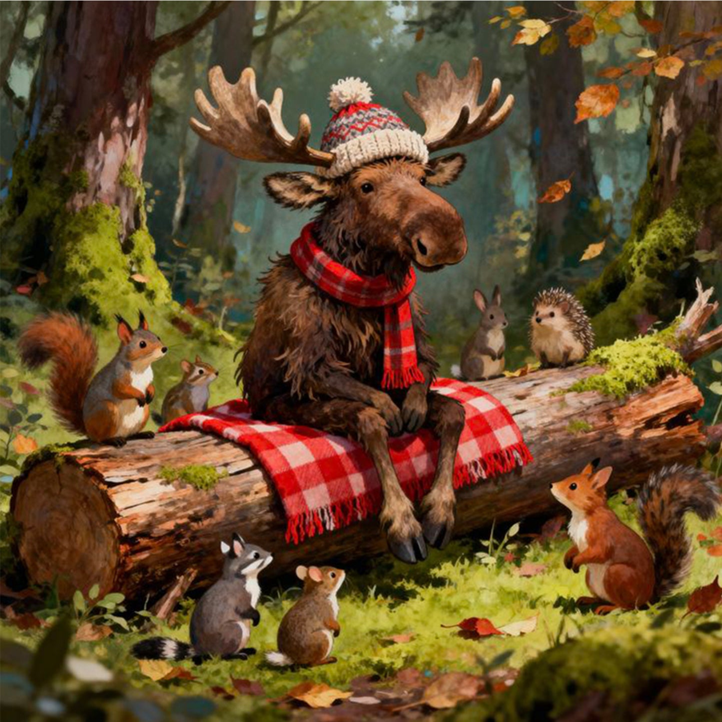 Reindeer Gathering - Full Square Drill Diamond Painting 30*30CM