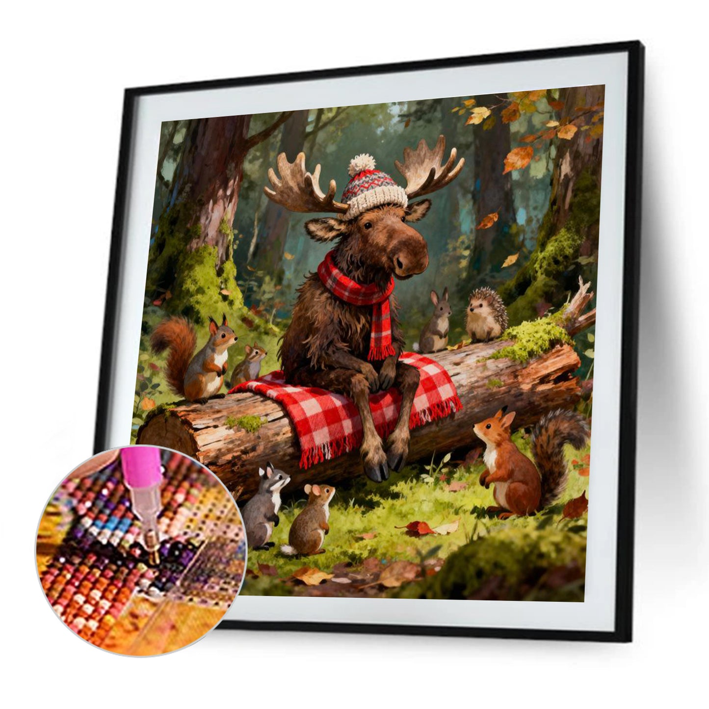 Reindeer Gathering - Full Square Drill Diamond Painting 30*30CM