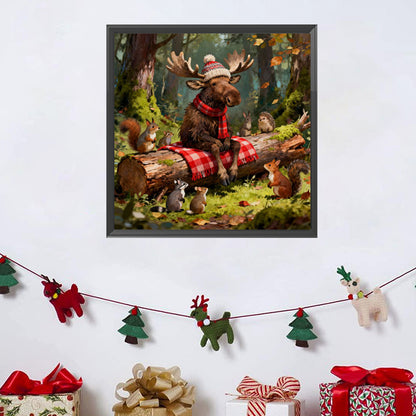 Reindeer Gathering - Full Square Drill Diamond Painting 30*30CM