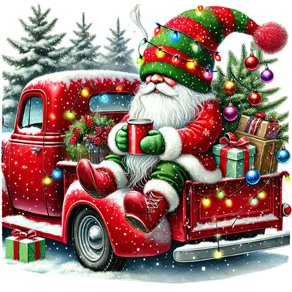 Christmas Goblins And Carts - Full Round Drill Diamond Painting 40*40CM