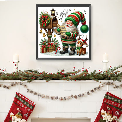 Christmas Goblins Singing - Full Round Drill Diamond Painting 40*40CM