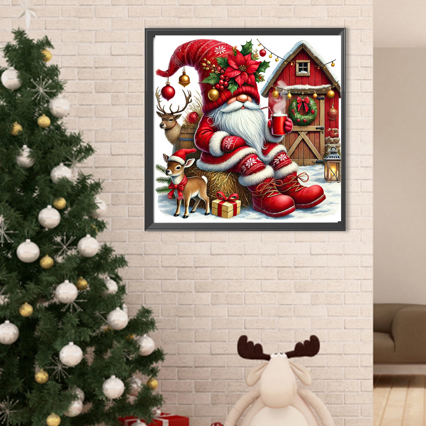 Christmas Goblin Farm - Full Round Drill Diamond Painting 40*40CM