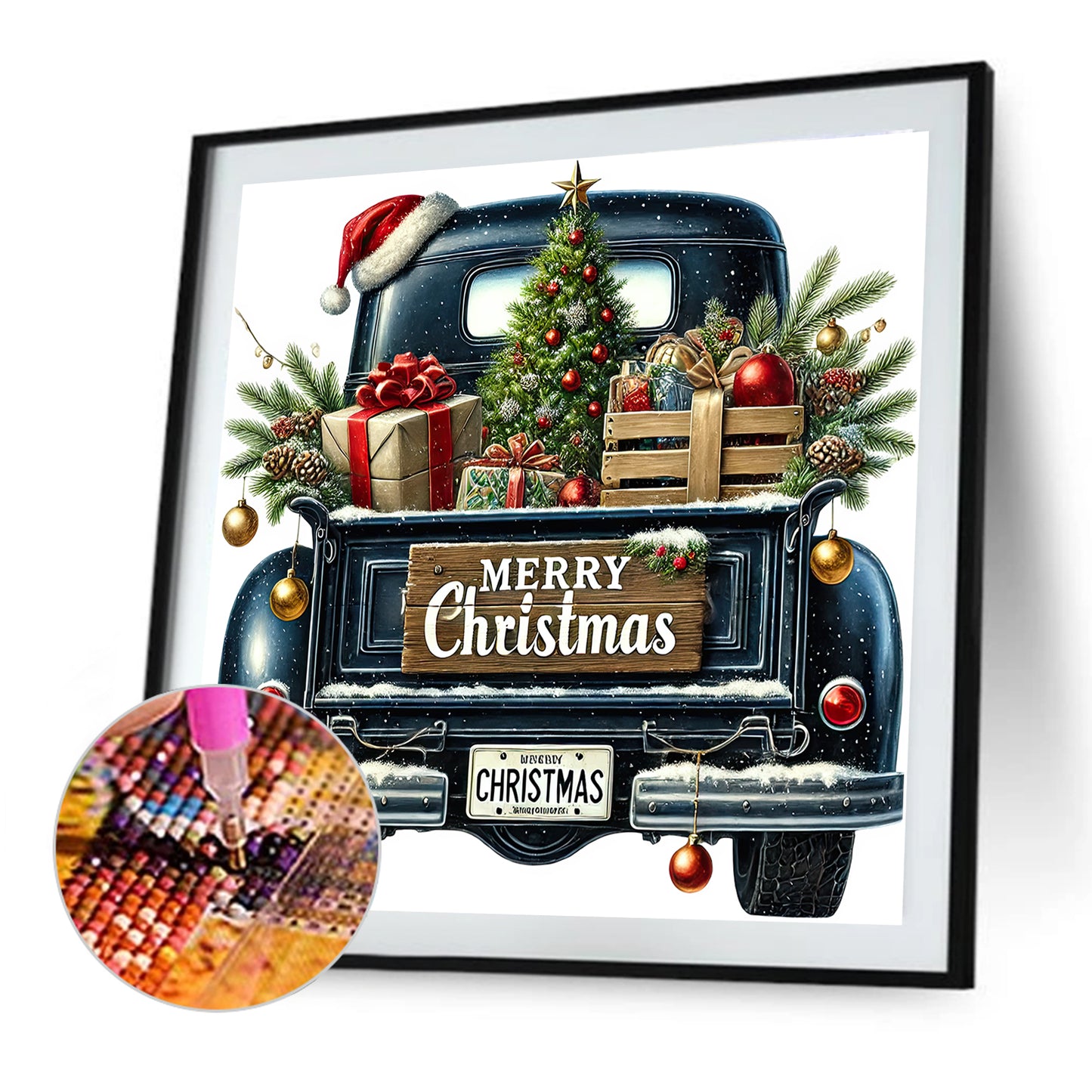 Christmas Carts - Full Round Drill Diamond Painting 40*40CM