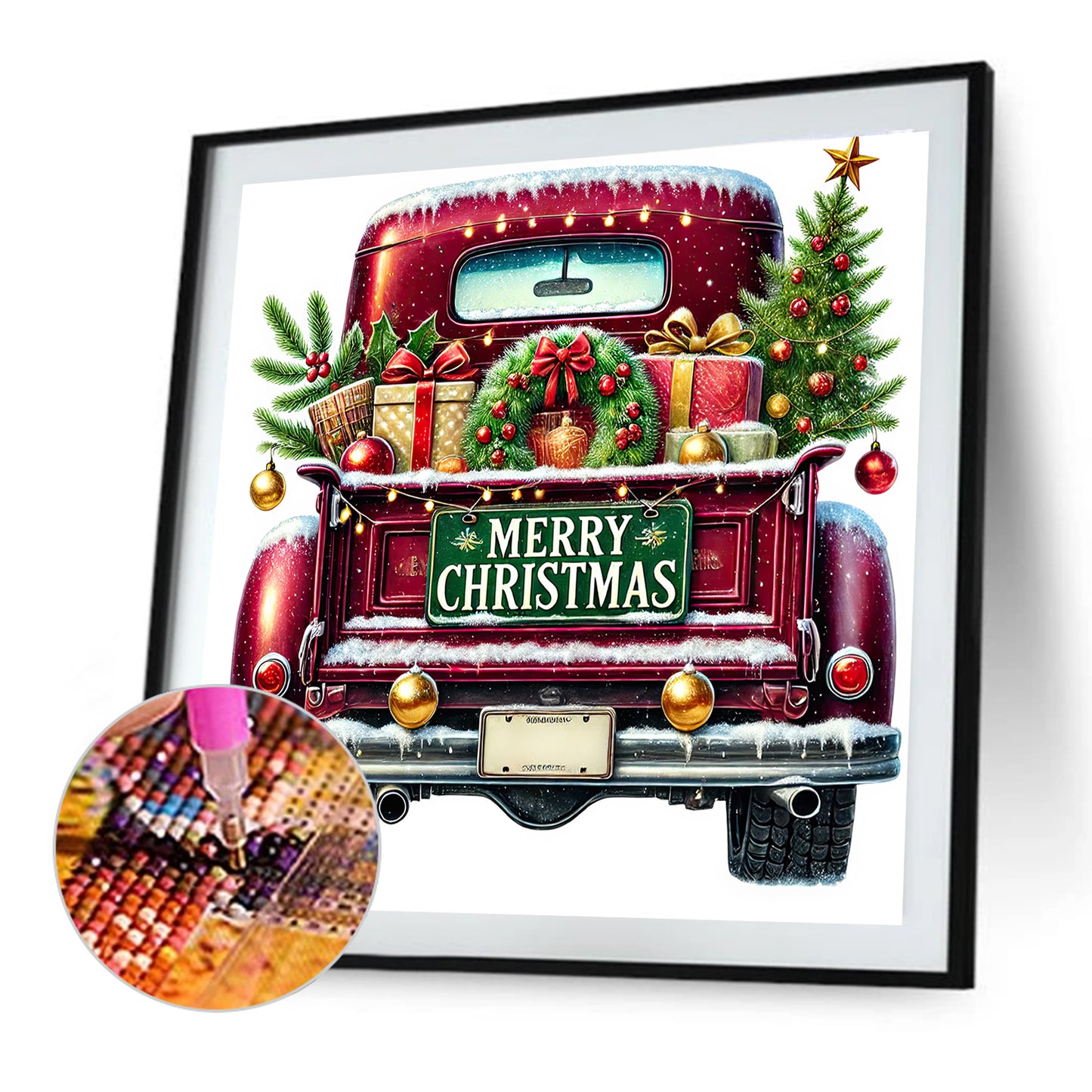 Christmas Carts - Full Round Drill Diamond Painting 40*40CM