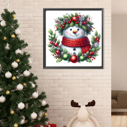 Christmas Snowman - Full Round Drill Diamond Painting 40*40CM