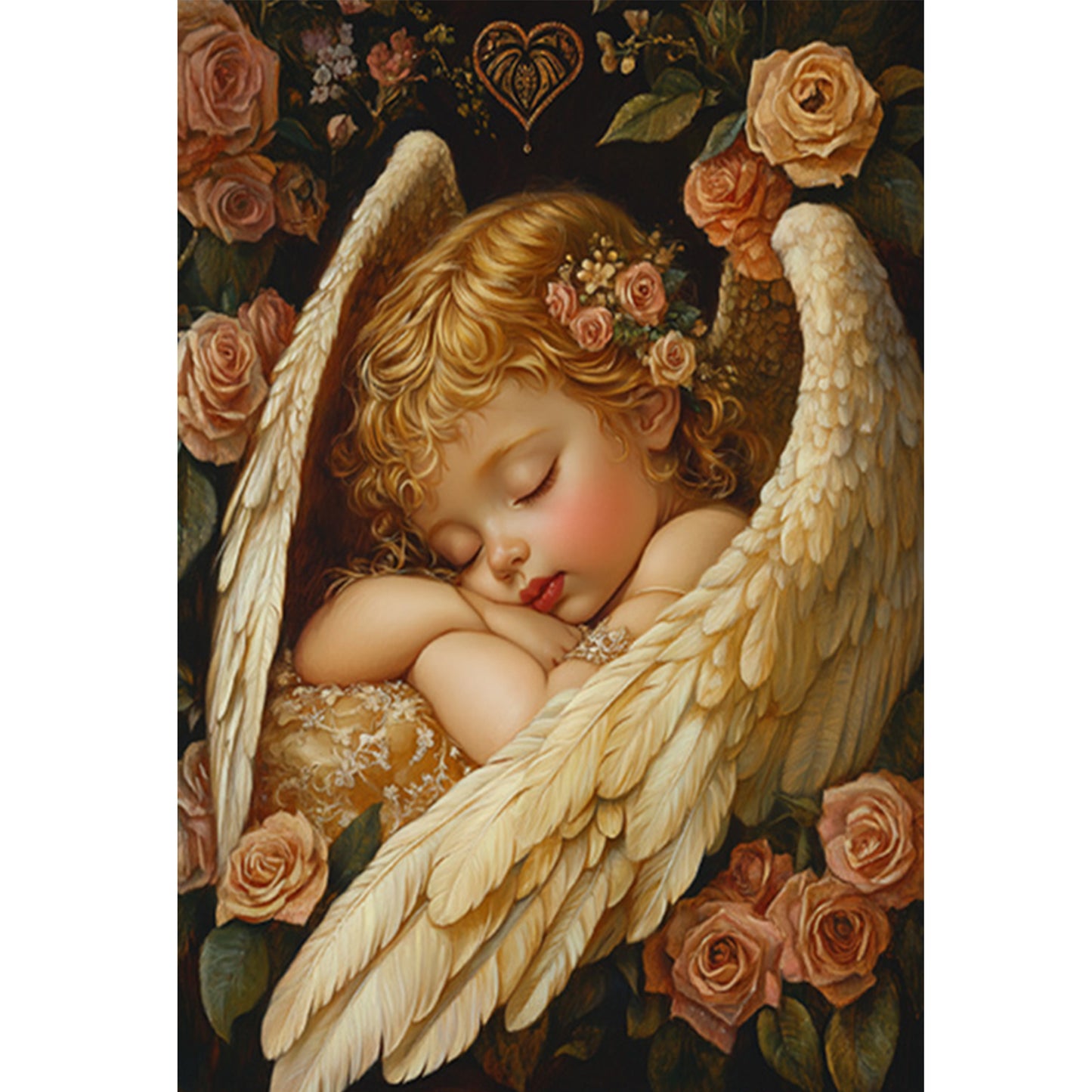 Meeting An Angel - 11CT Stamped Cross Stitch 50*70CM (Mona Lisa Brand)
