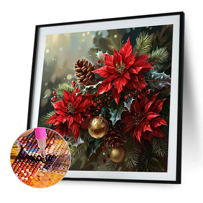 Christmas Red - Full Square Drill Diamond Painting 30*30CM