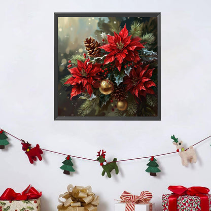 Christmas Red - Full Square Drill Diamond Painting 30*30CM