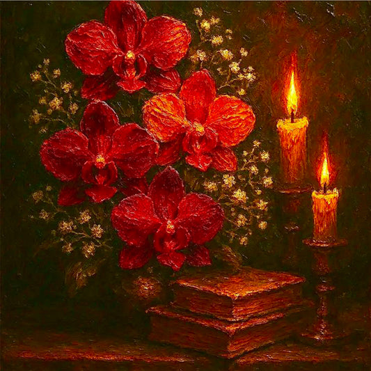 Christmas Red - Full Square Drill Diamond Painting 30*30CM