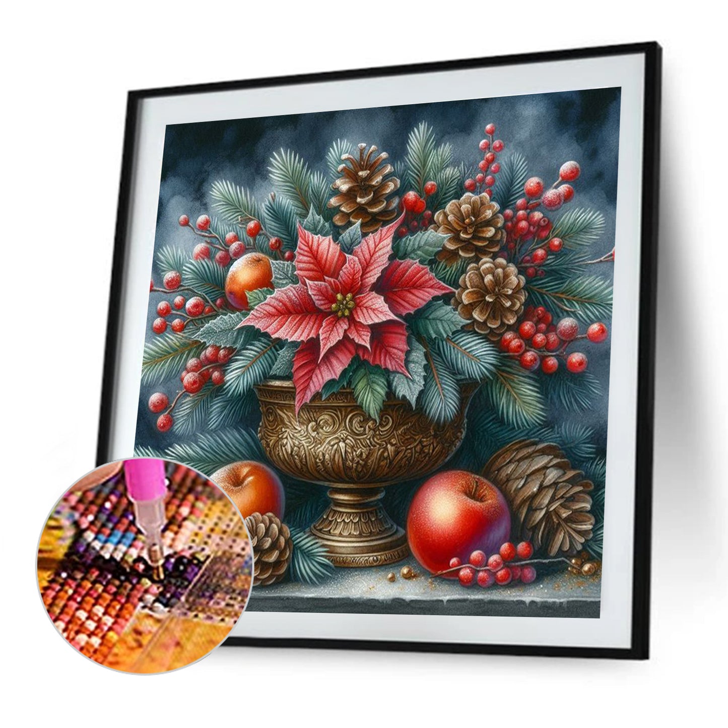 Christmas Red - Full Square Drill Diamond Painting 30*30CM