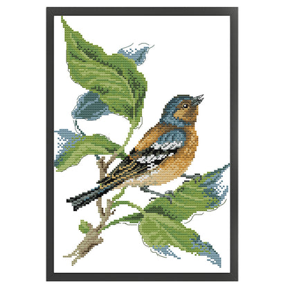 Bird On A Branch - 14CT Stamped Cross Stitch 25*34CM (Joy Sunday)
