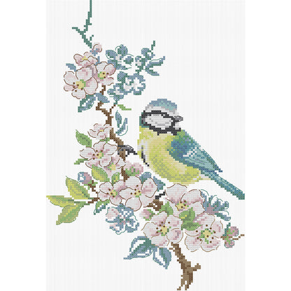 Bird On A Branch - 14CT Stamped Cross Stitch 25*34CM (Joy Sunday)