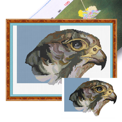 Falcon - 14CT Stamped Cross Stitch 42*31CM (Joy Sunday)