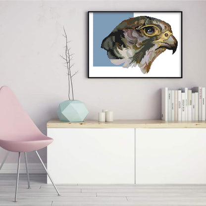 Falcon - 14CT Stamped Cross Stitch 42*31CM (Joy Sunday)