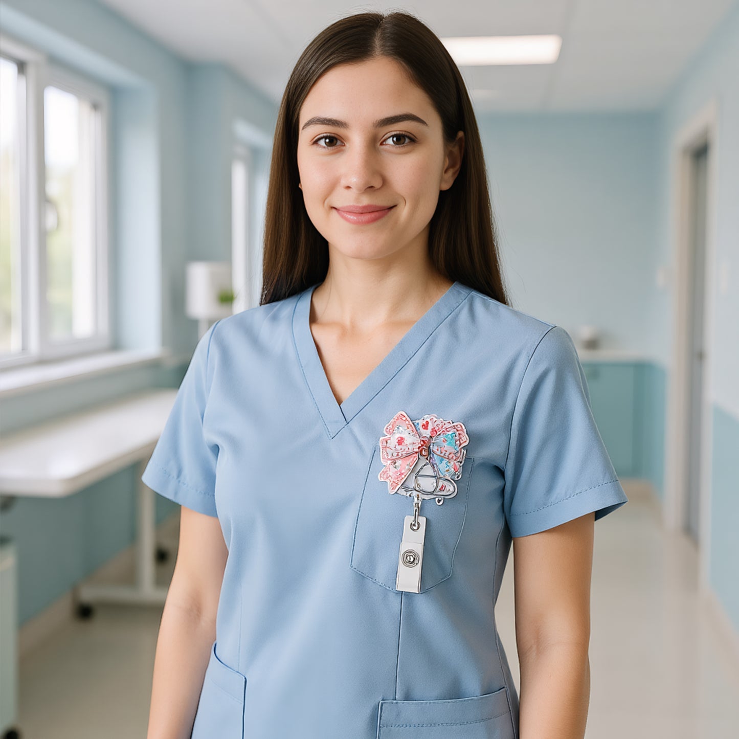 Easter 6Pcs DIY Diamond Painting ID Holder with Clip Rhinestone Nurse Badge Reel