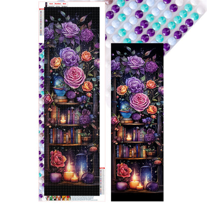 Bookshelf - Full Round Drill Diamond Painting 30*90CM